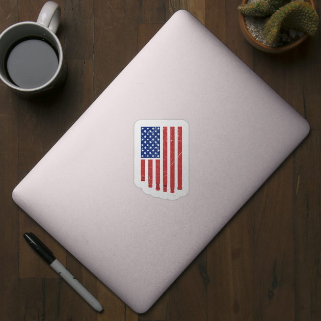 American Truck Driver USA Flag by almostbrand